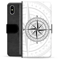 iPhone X / iPhone XS Premium Wallet Case - Compass