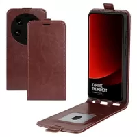 Xiaomi 13 Ultra Vertical Flip Case with Card Slot - Brown