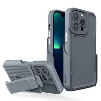 Explorer Series iPhone 14 Pro Hybrid Case with Belt Clip - Grey
