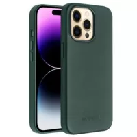 Qialino Premium Mag iPhone 14 Pro Leather Case - Green