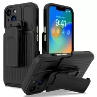 Explorer Series iPhone 14 Hybrid Case with Belt Clip - Black