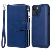 KT Multifunctional Series iPhone 14 Wallet Case - Blue