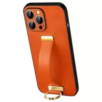 Sulada Fashion iPhone 14 Pro Max Hybrid Case with Hand Strap - Orange