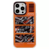 Mutural Camouflage Series iPhone 14 Pro Max Hybrid Case - Orange