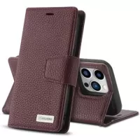 Dolisma Textured 2-in-1 Detachable iPhone 14 Pro Max Wallet Case - Wine Red
