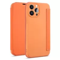 Slim Style iPhone 14 Pro Max Flip Case - Orange