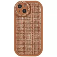 Canvas iPhone 14 Plus TPU Case - Brown