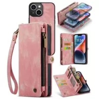 Caseme 2-in-1 Multifunctional iPhone 14 Plus Wallet Case - Pink