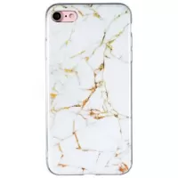 Marble Pattern IMD Model iPhone 7/8/SE (2020)/SE (2022) TPU Case - White