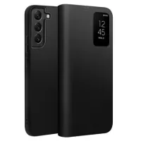 Qialino Smart View Samsung Galaxy S22+ 5G Flip Leather Case - Black