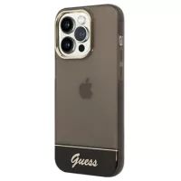 Guess Translucent iPhone 14 Pro Hybrid Case - Black