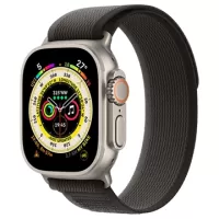 Apple Watch Ultra/8/SE (2022)/7/SE/6/5/4 Trail Loop MQEP3ZM/A - 49mm, 45mm, 44mm - S/M - Black / Grey