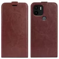 Xiaomi Redmi A1+ Vertical Flip Case with Card Slot - Brown