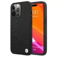 BMW Logo Collection iPhone 14 Pro Leather Case - Black