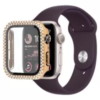 Rhinestone Decorative Apple Watch SE (2022)/SE/6/5/4 Case with Screen Protector - 40mm - Gold