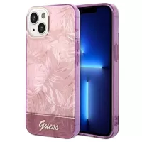 Guess Jungle Collection iPhone 14 Hybrid Case - Pink