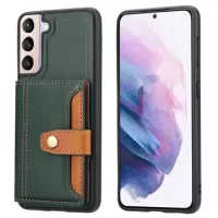 Retro Style Samsung Galaxy S22 5G Case with Wallet - Green