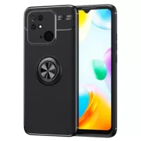 Xiaomi Redmi 10C Magnetic Ring Holder Case - Black