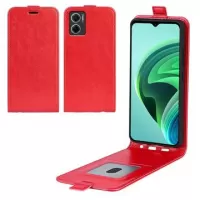 Xiaomi Redmi 10 5G/Note 11E Vertical Flip Case with Card Slot - Red