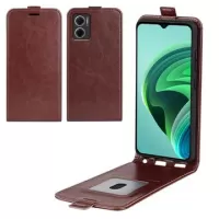 Xiaomi Redmi 10 5G/Note 11E Vertical Flip Case with Card Slot - Brown