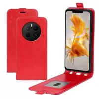 Huawei Mate 50 Pro Vertical Flip Case with Card Slot - Red