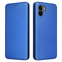 Xiaomi Redmi A1 Flip Case - Carbon Fiber - Blue