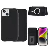 Case-Mate MagSafe iPhone 14 Wallet Leather Case - Black