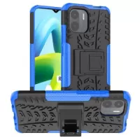 Anti-Slip Xiaomi Redmi A1 Hybrid Case with Kickstand - Blue / Black