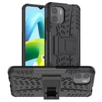 Anti-Slip Xiaomi Redmi A1 Hybrid Case with Kickstand - Black
