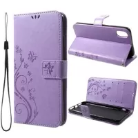 Butterfly Series iPhone XS Max Wallet Case - Violet