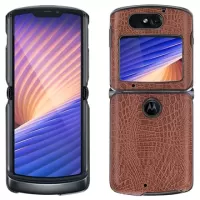 Crocodile Series Motorola Razr 5G Cover - Brown