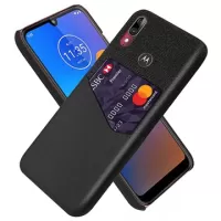 KSQ Motorola Moto E6 Plus Case with Card Pocket - Black