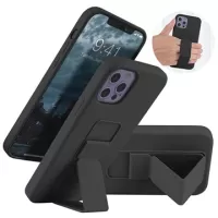 Saii iPhone 12 Pro Max Silicone Case with Hand Strap - Black