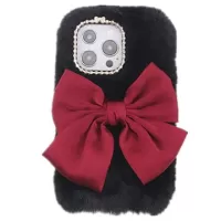 Fluffy Plush iPhone 13 Pro Hybrid Case - Black