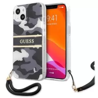 Guess Camo Strap Collection iPhone 13 Case - Black