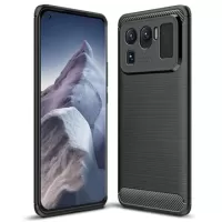 Xiaomi Mi 11 Ultra Brushed TPU Case - Carbon Fiber - Black