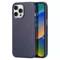 Dux Ducis Naples iPhone 14 Pro Max Leather Coated Case - Blue