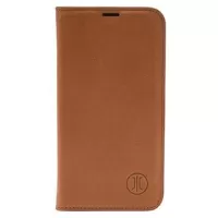 JT Berlin BookCase Tegel iPhone 14 Pro Flip Leather Case - Cognac