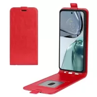 Motorola Moto G62 5G Vertical Flip Case with Card Slot - Red
