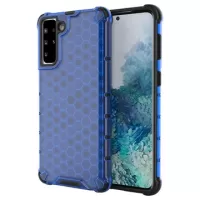 Honeycomb Armored Samsung Galaxy S22+ 5G Hybrid Case - Blue