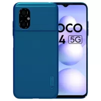 Nillkin Super Frosted Shield Xiaomi Poco M4 5G Case - Blue