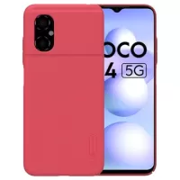 Nillkin Super Frosted Shield Xiaomi Poco M4 5G Case - Red