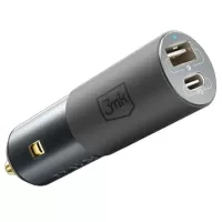 3MK Hyper Dual Fast Car Charger - USB-A, USB-C - 100W