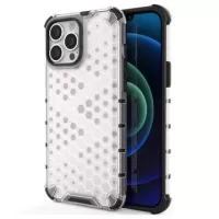 Honeycomb Armored iPhone 14 Pro Max Hybrid Case - Transparent