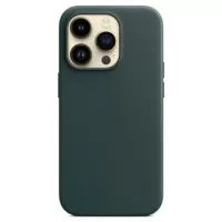 iPhone 14 Pro Apple Leather Case with MagSafe MPPH3ZM/A - Forest Green