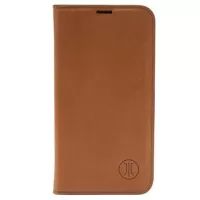JT Berlin BookCase Tegel iPhone 14 Flip Leather Case - Cognac