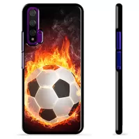 Huawei Nova 5T Protective Cover - Football Flame