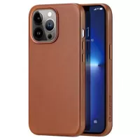 Dux Ducis Naples iPhone 13 Pro Max Leather Coated Case - Brown