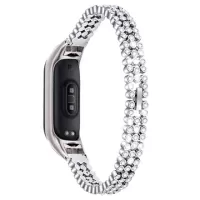 Rhinestone Series Xiaomi Mi Smart Band 7 Strap - Silver