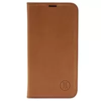 JT Berlin BookCase Tegel iPhone 14 Pro Max Flip Leather Case - Cognac